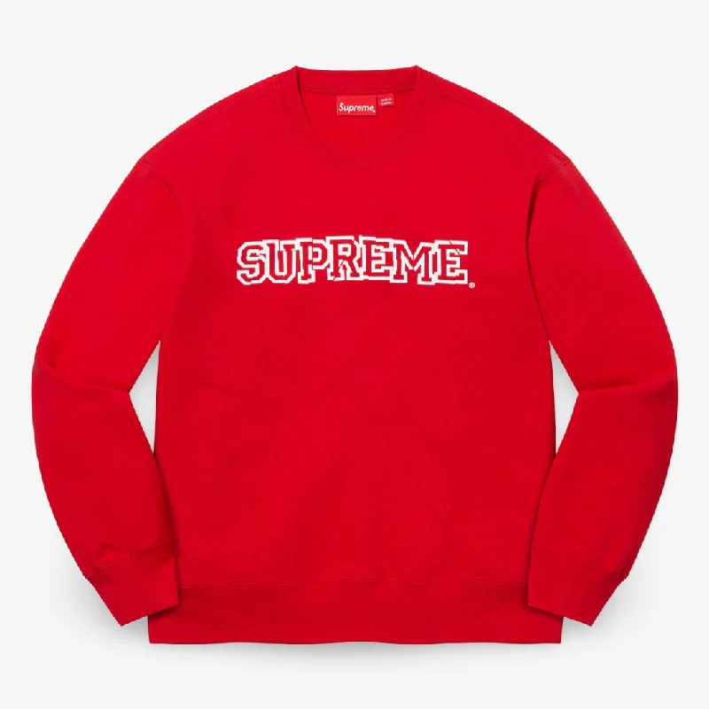 Embroidered logo cap for team spirit Pride -Supreme Crewneck 'Shattered Logo' Red (FW21)