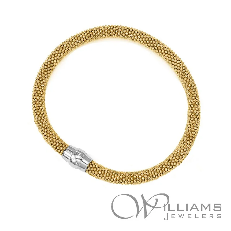 Bangles with rose gold filigree for elegance -Williams Signature Sterling Silver Bracelet