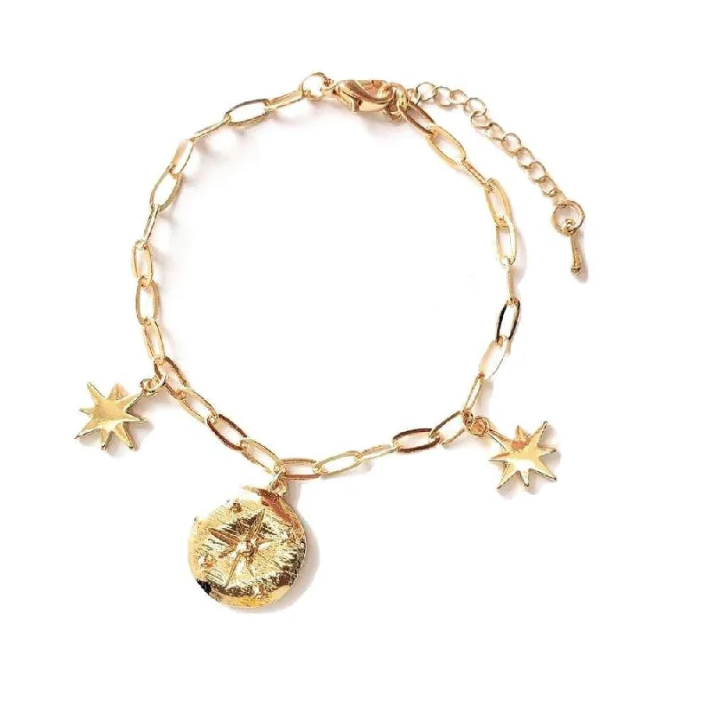 Bracelets with citrine stones for warm tones -Icon Charm Bracelet