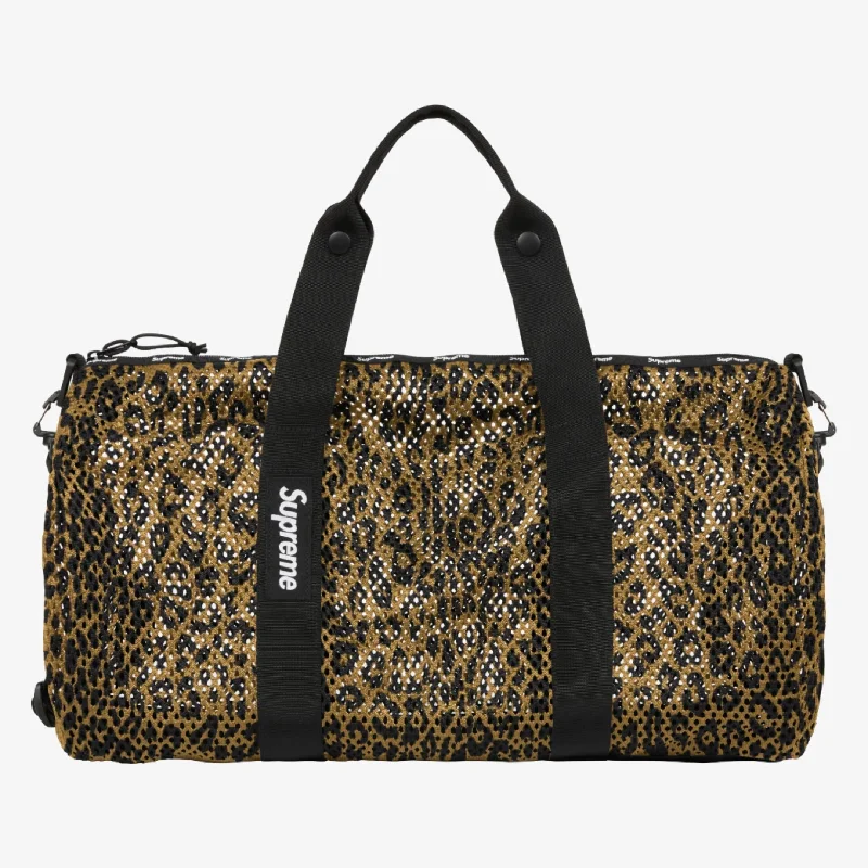 Minimalist cap for sleek simple style -Supreme Mesh Duffle Bag Leopard (SS23)