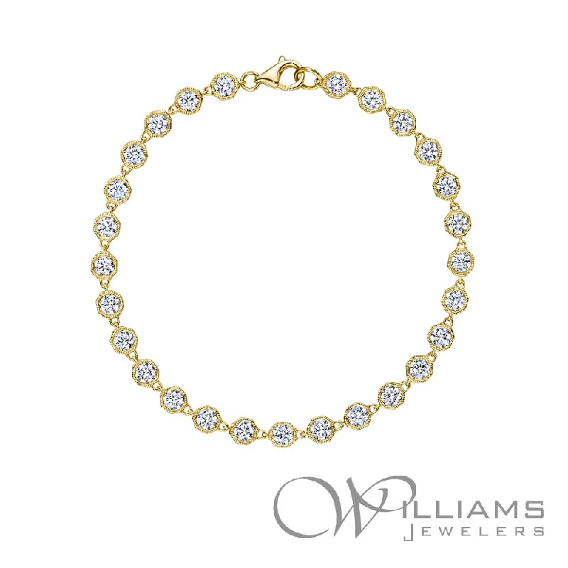 Bracelets with open cuff for easy wear -Williams Signature 18 Karat Diamond Bracelet