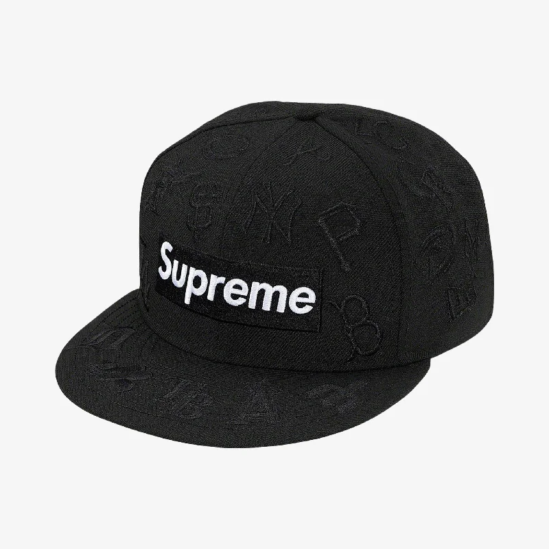 Leather trucker cap for edgy rugged appeal -Supreme x MLB x New Era Fitted Hat Black (SS20)