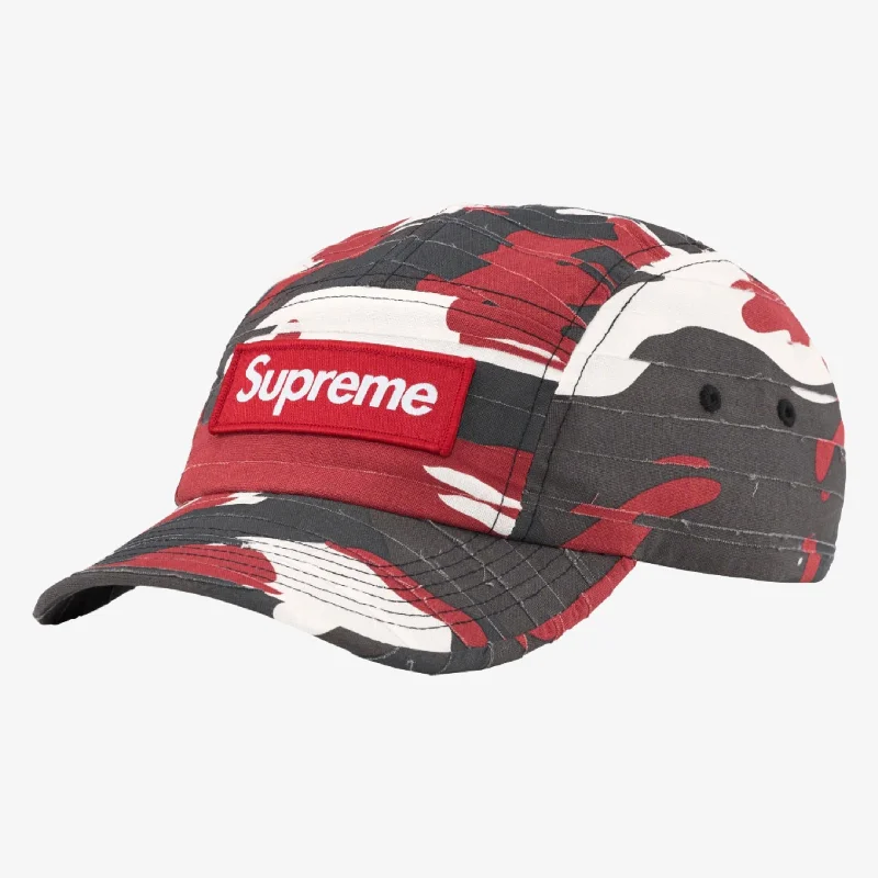 Casual denim cap for laid-back vibes -Supreme Camp Cap 'Layered Camo' Red (SS23)