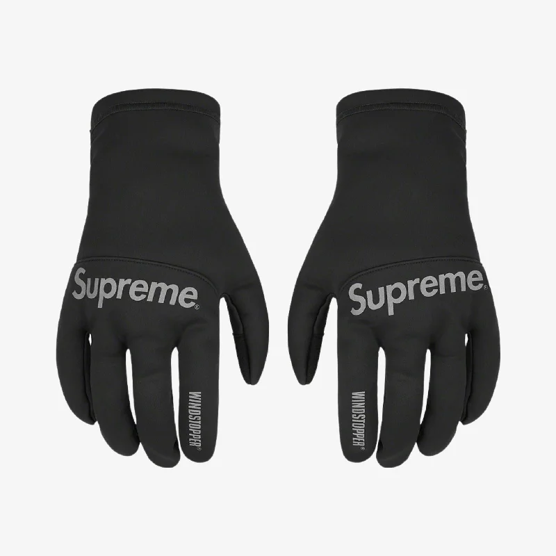 Minimalist cap with small stitched emblem -Supreme WINDSTOPPER Gloves Black (FW21)