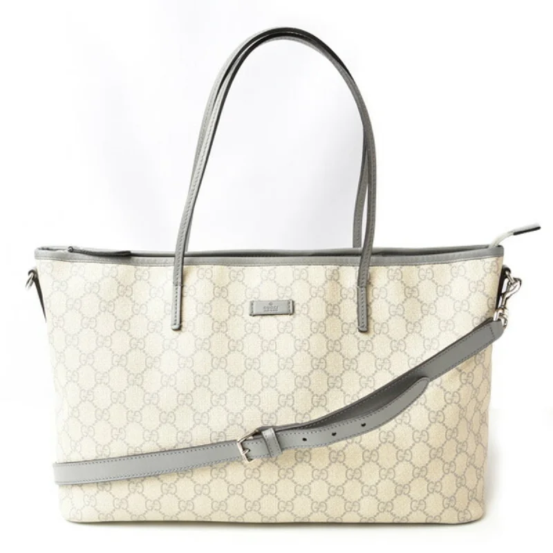 Handle bags with soft leather for luxury -Gucci   Pvc Gg Supreme Shoulder Bag Tote Bag (Pre-Owned)