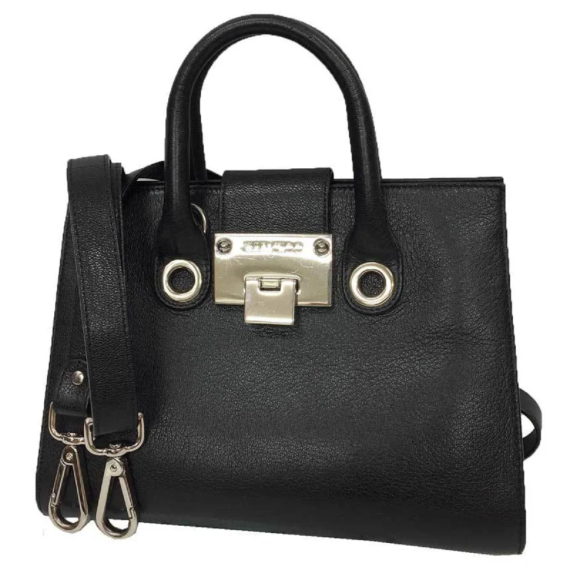 Handle bags with contrast stitching for detail -Jimmy Choo  Leather Shoulder Bag Tote Bag (Pre-Owned)