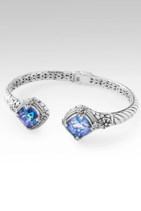 Bracelets with sapphire gems for blue sparkle -Always Faithful Tip-to-Tip Bracelet™ in Perfect Luck™ Mystic Quartz