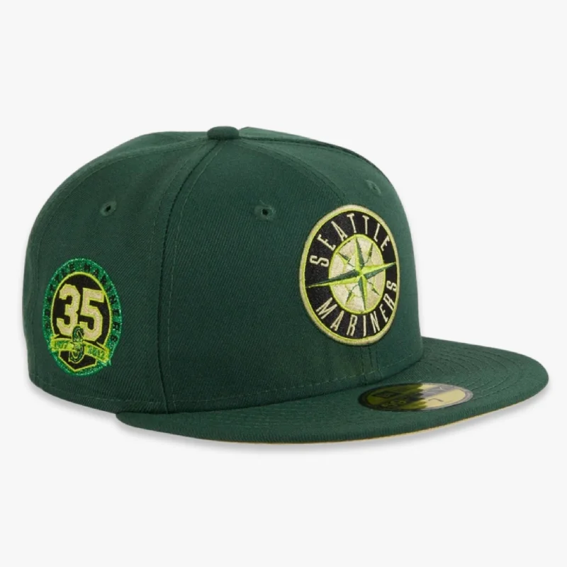 Stylish snapback cap for urban street style -New Era x MLB Crocodile 'Seattle Mariners 35th Anniversary' 59Fifty Patch Fitted Hat (Hat Club Exclusive)