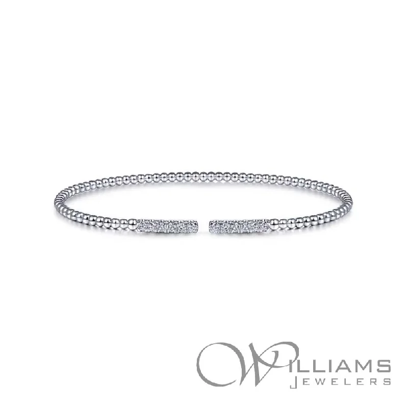 Bracelets with pave ruby for dazzling sparkle -Gabriel & Co. Bujukan 14 Karat Diamond Bracelet