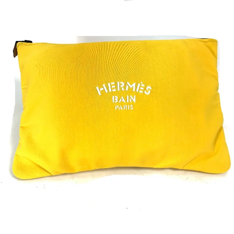 Handle bags with floral prints for spring -Hermes  Polyamide Clutch Bag (Pre-Owned)