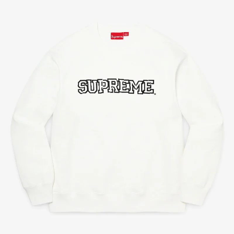 Breathable mesh cap for hot weather comfort -Supreme Crewneck 'Shattered Logo' White (FW21)