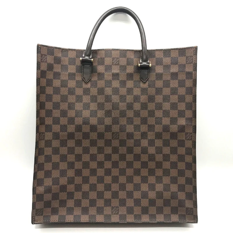 Handle bags with suede accents for texture -Louis Vuitton Damier Canvas Tote Bag (Pre-Owned)