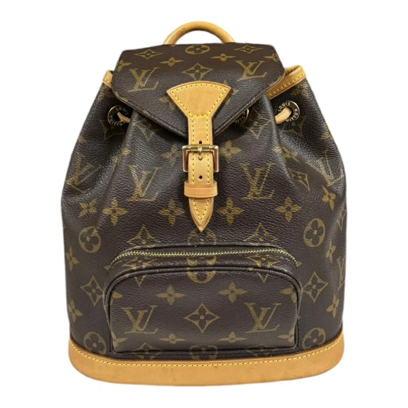 Designer handle bags with luxury logo detailing -Louis Vuitton  Monogram Backpack (Pre-Owned)