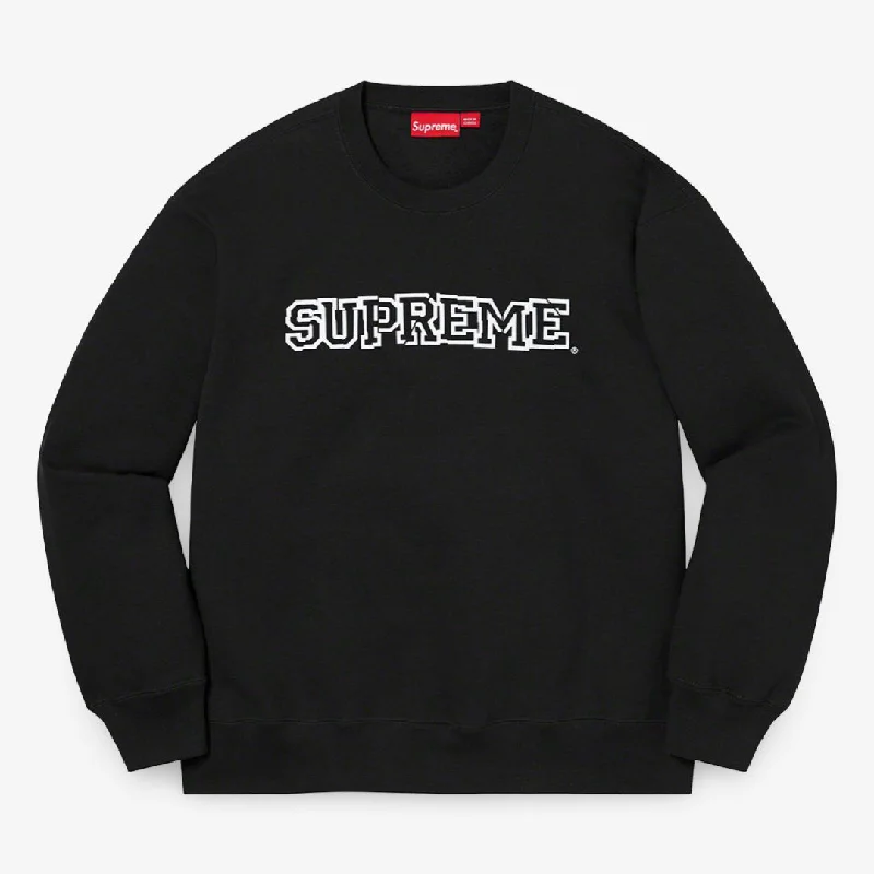 Affordable cap for budget-friendly headwear options -Supreme Crewneck 'Shattered Logo' Black (FW21)