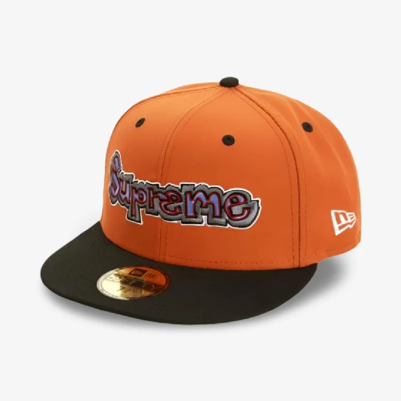 Canvas baseball cap for long-lasting wear -Supreme x New Era Fitted Hat 'Gonz Logo' Burnt Orange (SS21)