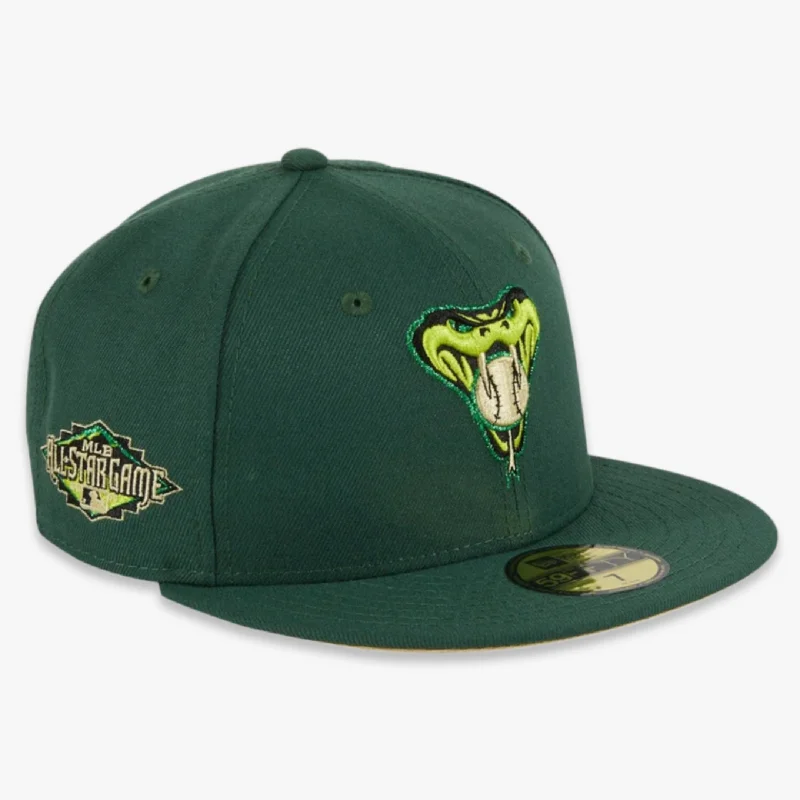 Canvas dad cap for rugged daily style -New Era x MLB Crocodile 'Arizona Diamondbacks 2011 All-Star Game' 59Fifty Patch Fitted Hat (Hat Club Exclusive)