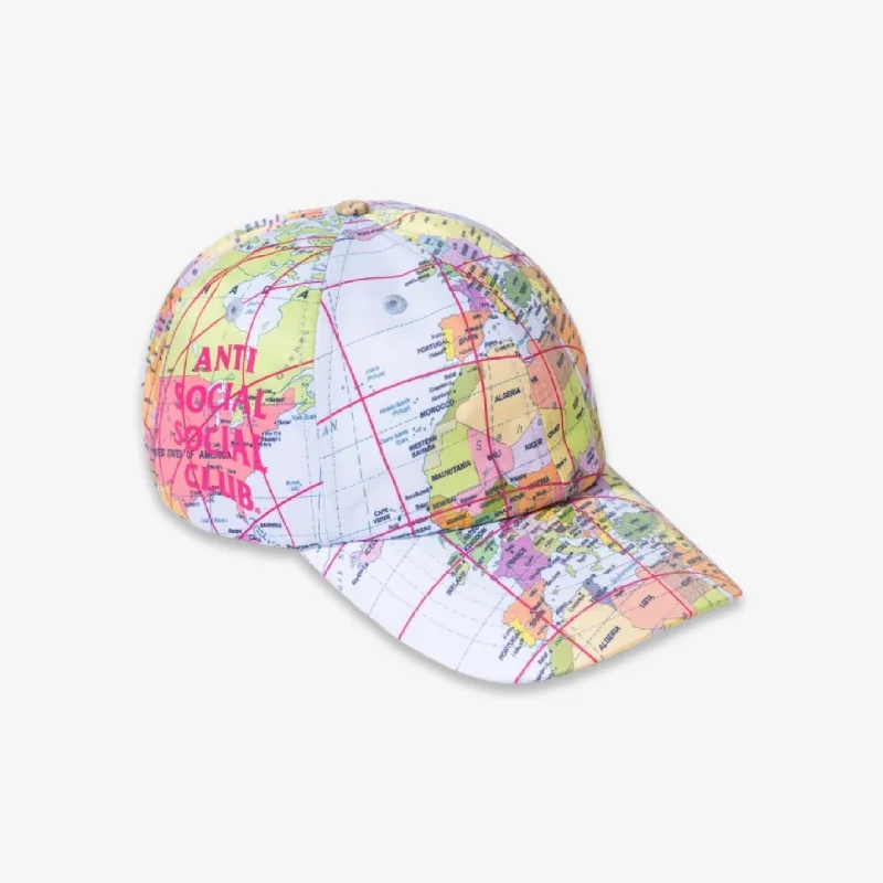 Graphic print cap for artistic expression -Anti Social Social Club ASSC 'Current Location' Hat Multi-Color (SS22)