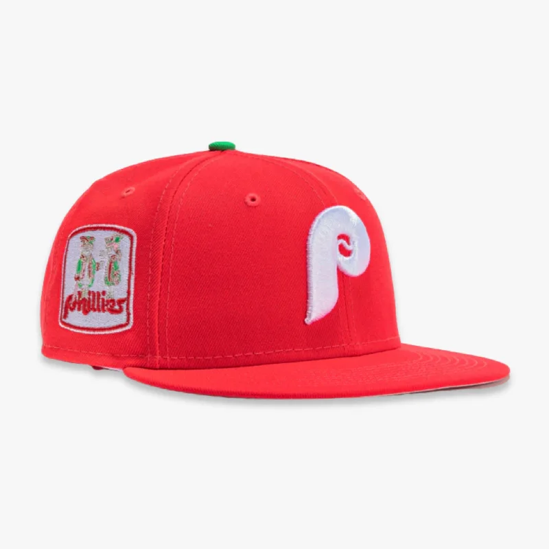 Designer baseball cap for luxury streetwear -New Era x MLB Ballpark Snacks 'Philadelphia Phillies' 59Fifty Patch Fitted Hat (Hat Club Exclusive)