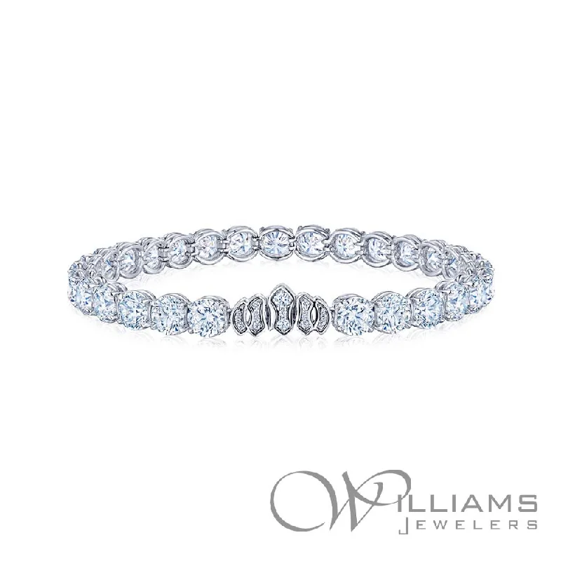 Bracelets with black diamond for bold edge -Kwiat Riviera Platinum Diamond Bracelet