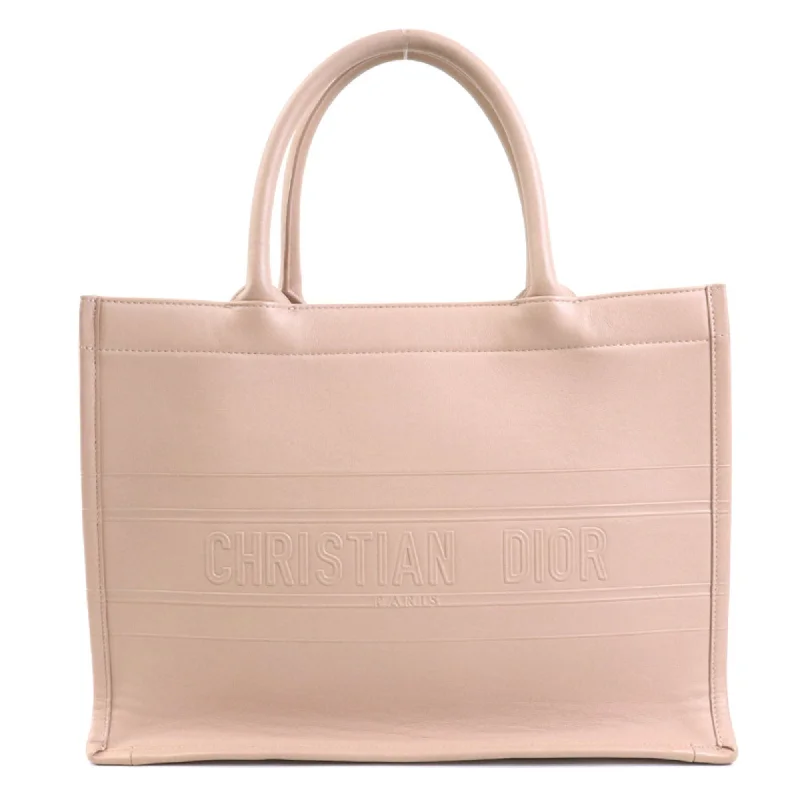 Handle bags with perforated details for style -Christian Dior  Leather Handbag Tote Bag (Pre-Owned)