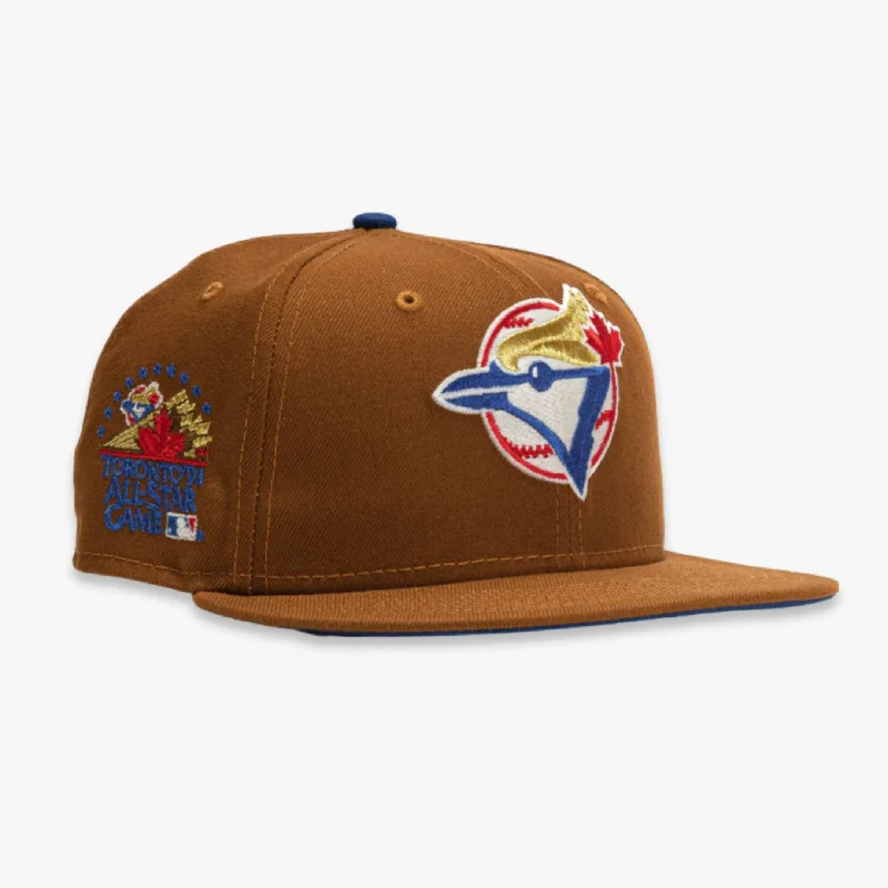 Sports fan cap with bold team colors -New Era x MLB Ballpark Snacks 'Toronto Blue Jays 1991 All-Star Game' 59Fifty Patch Fitted Hat (Hat Club Exclusive)