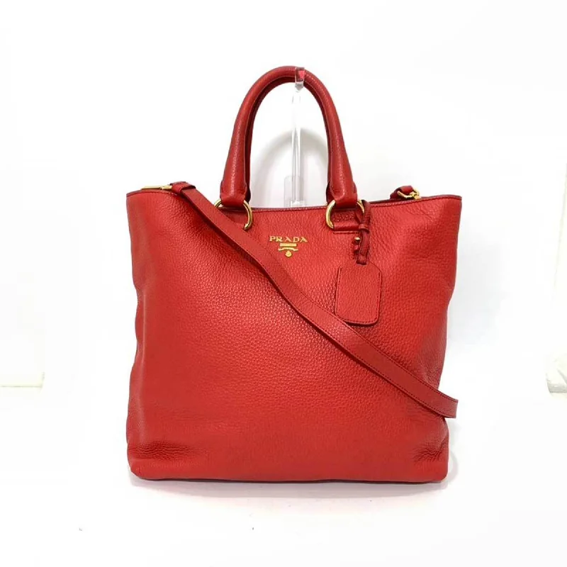 Waterproof handle bags ideal for rainy weather -Prada  Leather Shoulder Bag Tote Bag (Pre-Owned)