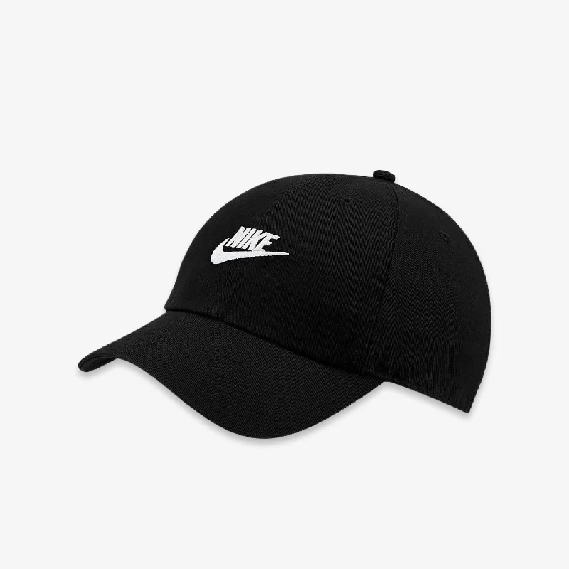 Camo snapback cap for bold woodland style -Nike Sportswear Heritage86 Futura Adjustable Hat Black 913011-010