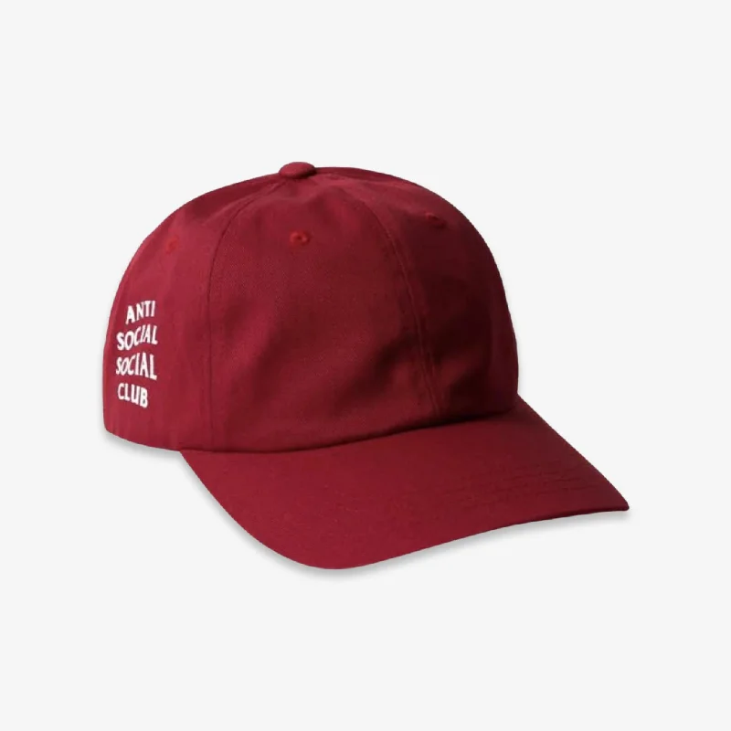 Camo trucker cap for outdoor adventure style -Anti Social Social Club ASSC 'Get Weird' Cap Cranberry (FW19)