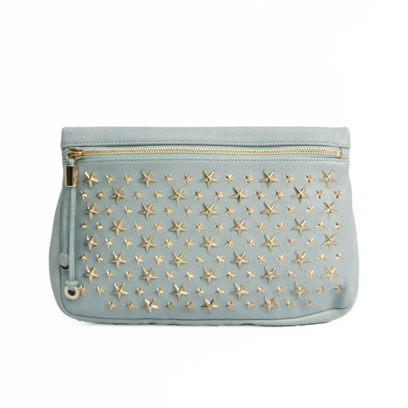 Handle bags with pastel colors for softness -Jimmy Choo  Leather Clutch Bag (Pre-Owned)