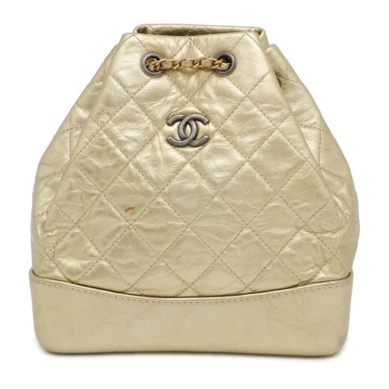 Handle bags with neutral tones for versatility -Chanel Gabriel  Leather Backpack (Pre-Owned)