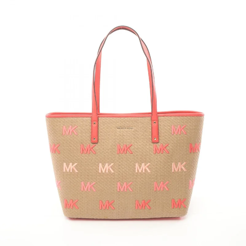 Handle bags with durable hemp for sustainability -Michael Kors   Straw Leather Tote Bag (Pre-Owned)