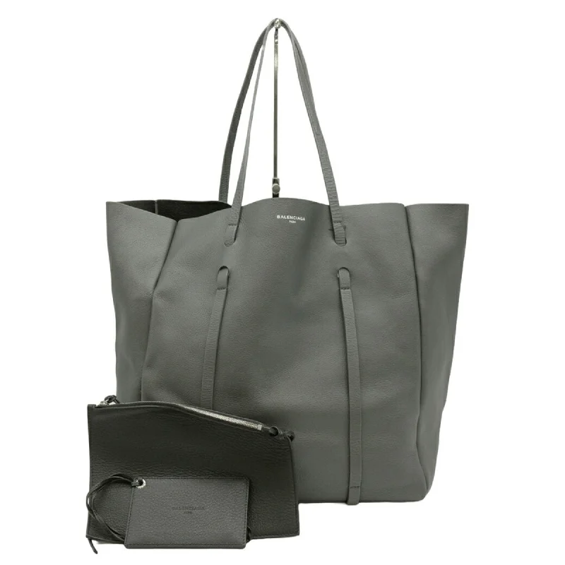 Handle bags with padded interiors for laptops -Balenciaga  Leather Tote Bag (Pre-Owned)