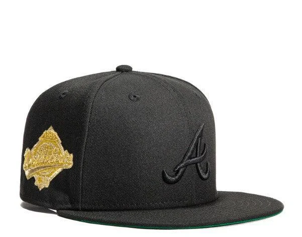 Adjustable dad cap for easy size tweaks -New Era x MLB Gold Digger 'Atlanta Braves 1995 World Series' 59Fifty Patch Fitted Hat (Hat Club Exclusive)