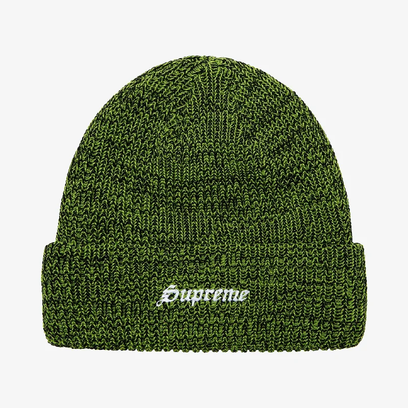 Bold graphic cap for standout fashion flair -Supreme Beanie 'Twisted Loose Gauge' Green (FW21)