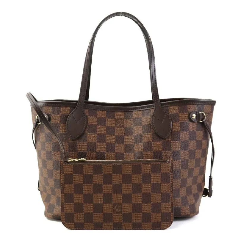 Handle bags with floral embroidery for detail -Louis Vuitton  Damier Canvas Handbag Pouch Tote Bag (Pre-Owned)