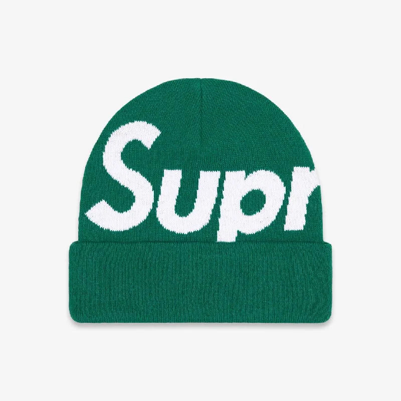 Classic baseball cap for casual everyday wear -Supreme Big Logo Beanie Dark Green (FW22)