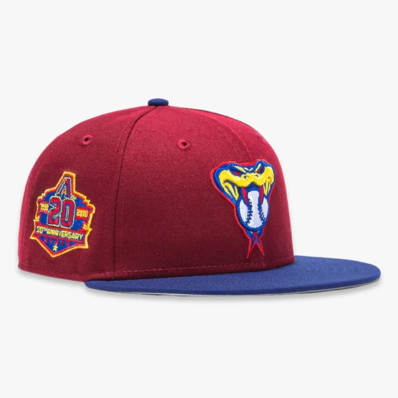 Graphic trucker cap for playful fashion flair -New Era x MLB Sangria 'Arizona Diamondbacks 20th Anniversary' 59Fifty Patch Fitted Hat (Hat Club Exclusive)