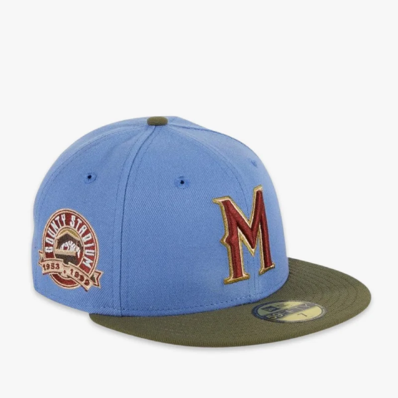 Lightweight cap with quick-dry fabric finish -New Era x MLB Great Outdoors 'Milwaukee Brewers County Stadium' 59Fifty Patch Fitted Hat (Hat Club Exclusive)