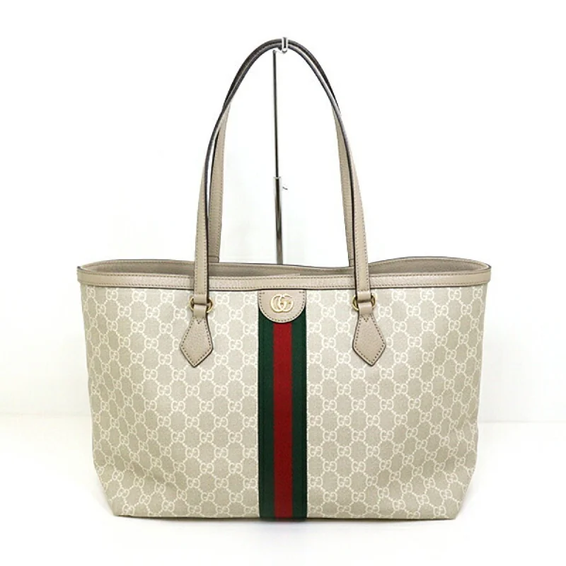 Handle bags with sturdy bases for stability -Gucci    Color  Gg Supreme Canvas Tote Bag (Pre-Owned)