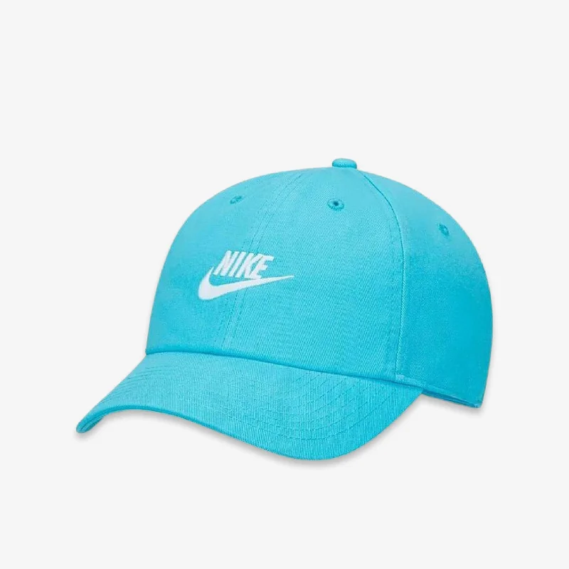 Minimalist mesh cap for airy lightweight feel -Nike Sportswear Heritage86 Futura Adjustable Hat Baltic Blue 913011-416