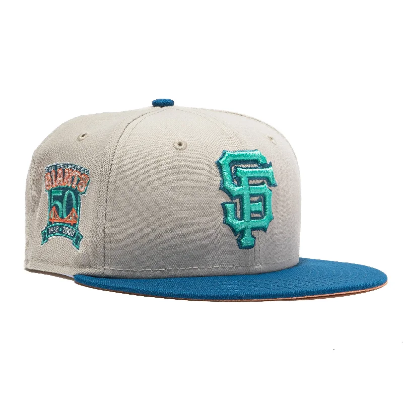 Waterproof cap for rainy day protection -New Era x MLB Ocean Drive 'San Francisco Giants 50th Anniversary' 59Fifty Patch Fitted Hat (Hat Club Exclusive)