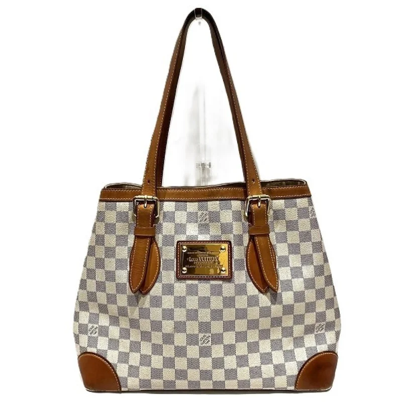 Handle bags with abstract art for uniqueness -Louis Vuitton  Damier Azur Shoulder Bag Tote Bag (Pre-Owned)