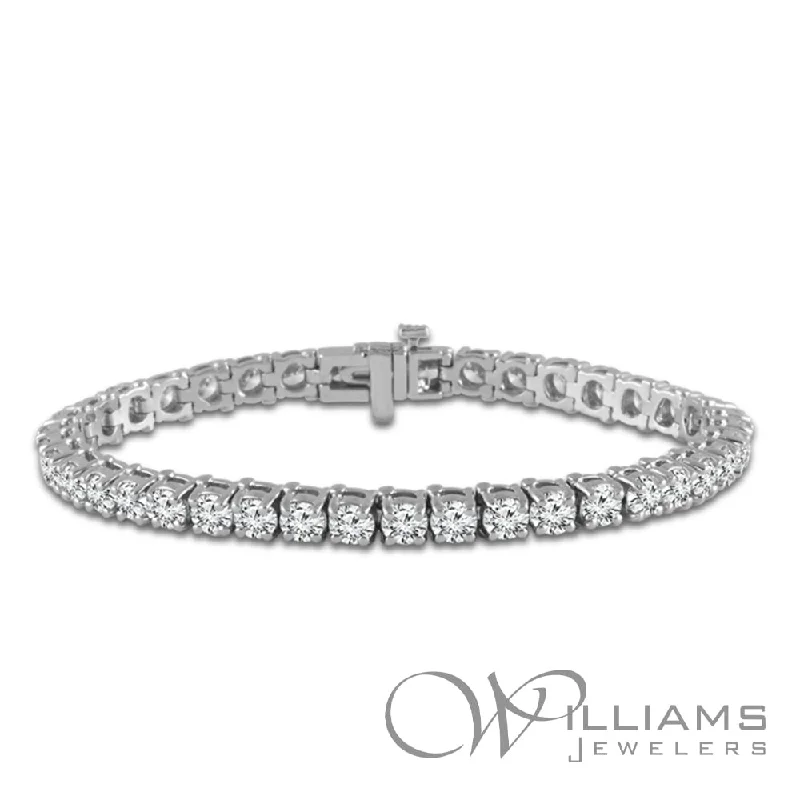 Bangles with sleek matte finish for subtlety -Williams Signature 14 Karat Diamond Bracelet