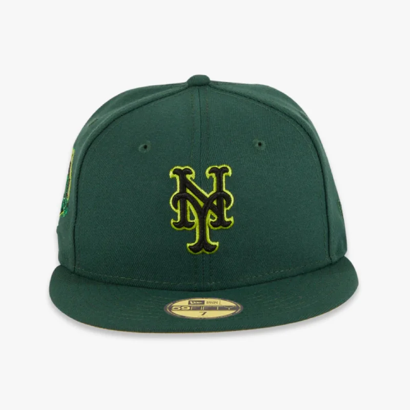 Classic baseball cap for casual everyday wear -New Era x MLB Crocodile 'New York Mets 50th Anniversary' 59Fifty Patch Fitted Hat (Hat Club Exclusive)