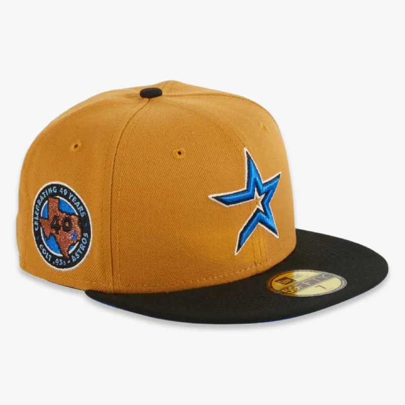 Affordable cap for budget-friendly headwear options -New Era x MLB Ancient Egypt 'Houston Astros 40th Anniversary' 59Fifty Patch Fitted Hat (Hat Club Exclusive)