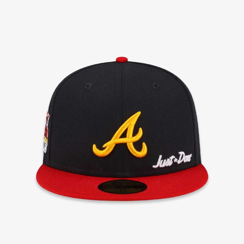 Fitted baseball cap for team uniform fit -New Era x Just Don x MLB 'Atlanta Braves 2000 All-Star Game' 59Fifty Patch Fitted Hat (FW22)