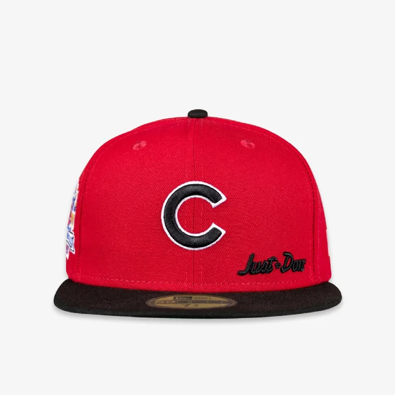 Sports fan cap with bold team colors -New Era x Just Don x MLB 'Chicago Cubs 1990 All-Star Game' 59Fifty Patch Fitted Hat (FW22)