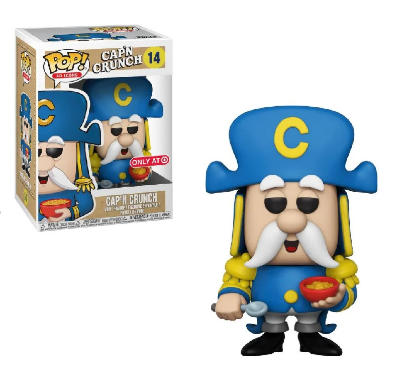 Embroidered cap with personalized name design -Funko Pop! Ad Icons x Quaker Oats x Cap'n Crunch 'Cap'n Crunch' #14 (Target Exclusive)