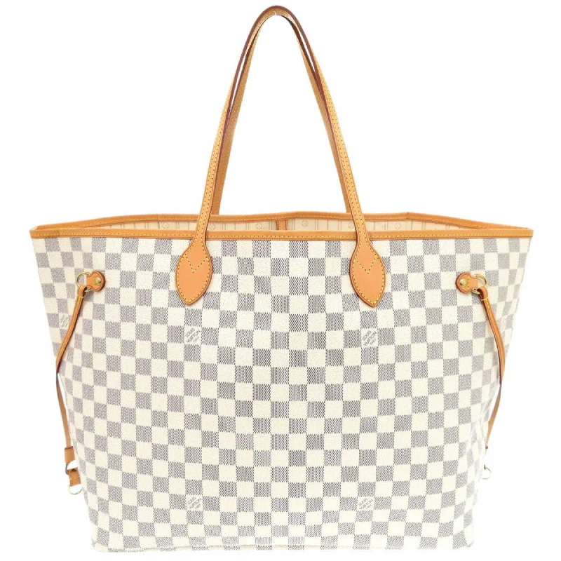 Handle bags with lightweight nylon for ease -Louis Vuitton  Damier Azur Tote Bag (Pre-Owned)