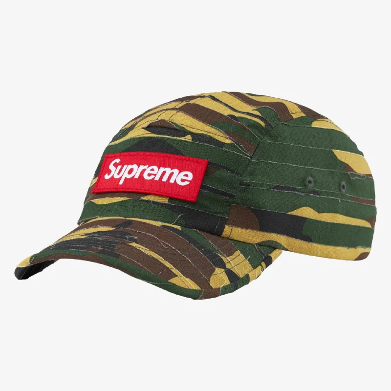 Embroidered name cap for unique personal touch -Supreme Camp Cap 'Layered Camo' Green (SS23)